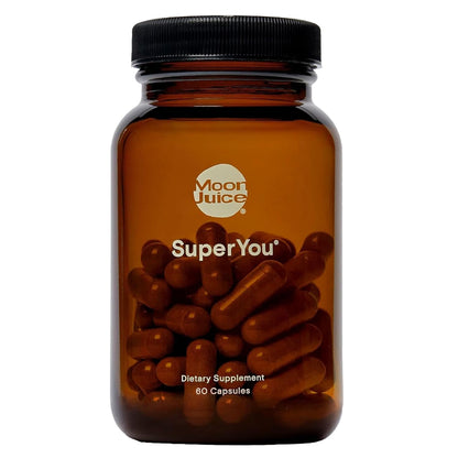 Moon Juice SuperYou Ashwagandha Supplements with Rhodiola, Shatavari & Amla - Cortisol Reducer for Energy, Mood, Focus and Stress Support, Vegan, Non-GMO & 100% Traceable, 60 Capsules, 30 Servings - Maple Wellness Supplements
