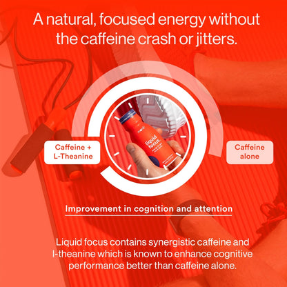 More Labs Liquid Focus, Nootropic Smart Drink with Powerful Antioxidants & Adaptogenic Herbs for Energy and Concentration, 150mg Caffeine (Pack of 12) - Maple Wellness Supplements