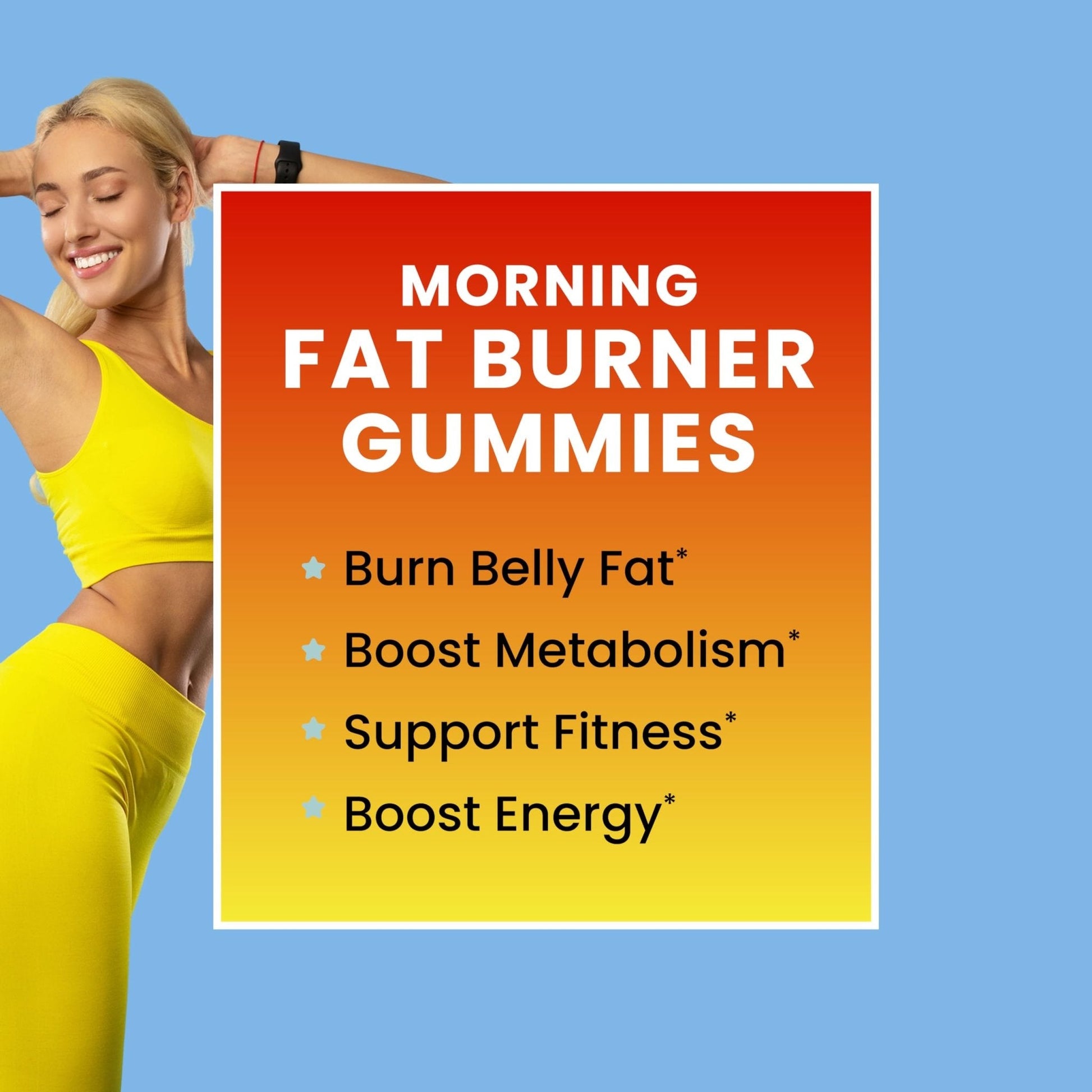 Morning Fat Burner Gummies for Weight Loss for Women & Men | Thermogenic Belly - Maple Wellness Supplements