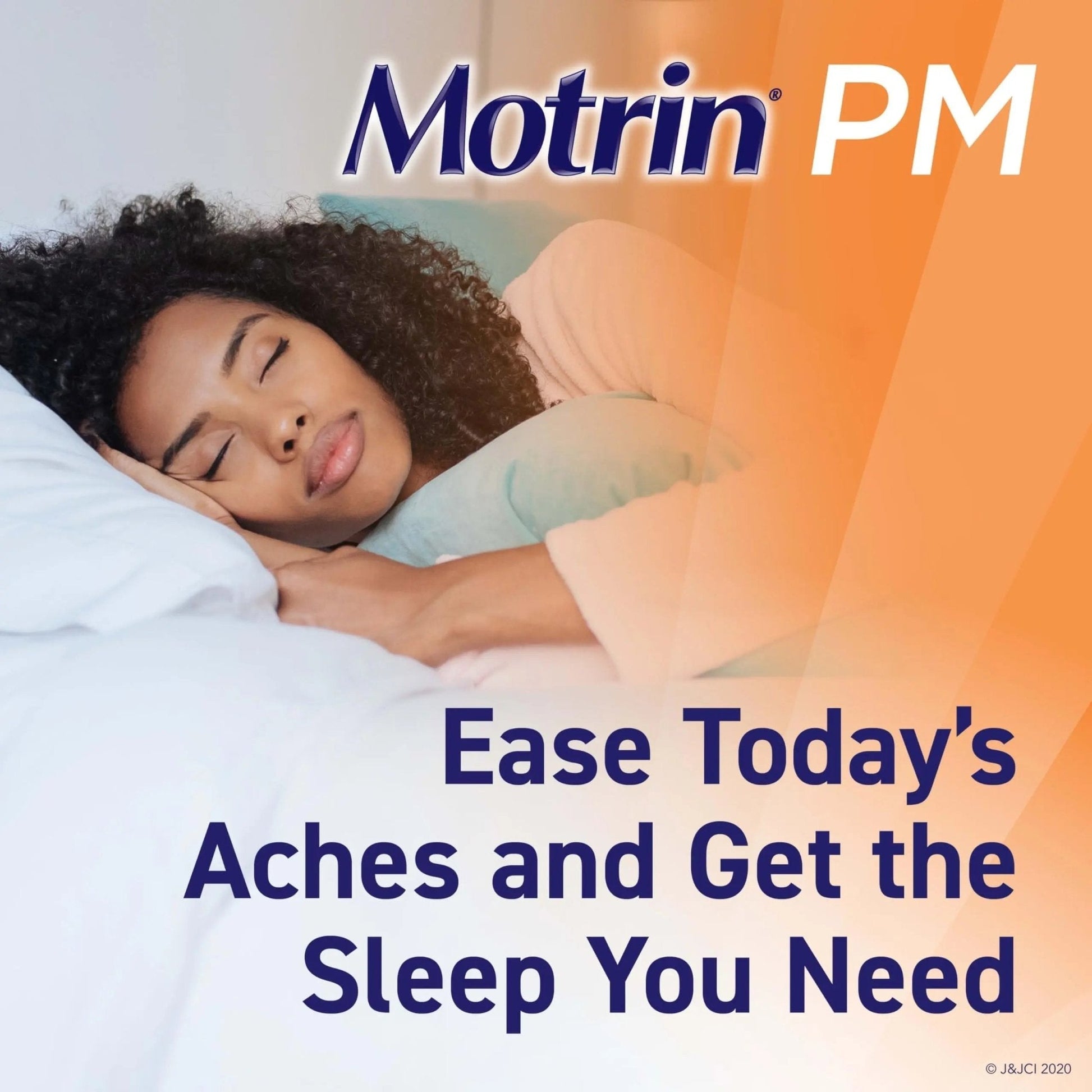 Motrin PM Caplets with 200 mg Ibuprofen & 38 mg Diphenhydramine Sleep Aid, Nighttime Pain Reliever for Minor Aches & Pains, Bulk, 80 ct - Maple Wellness Supplements