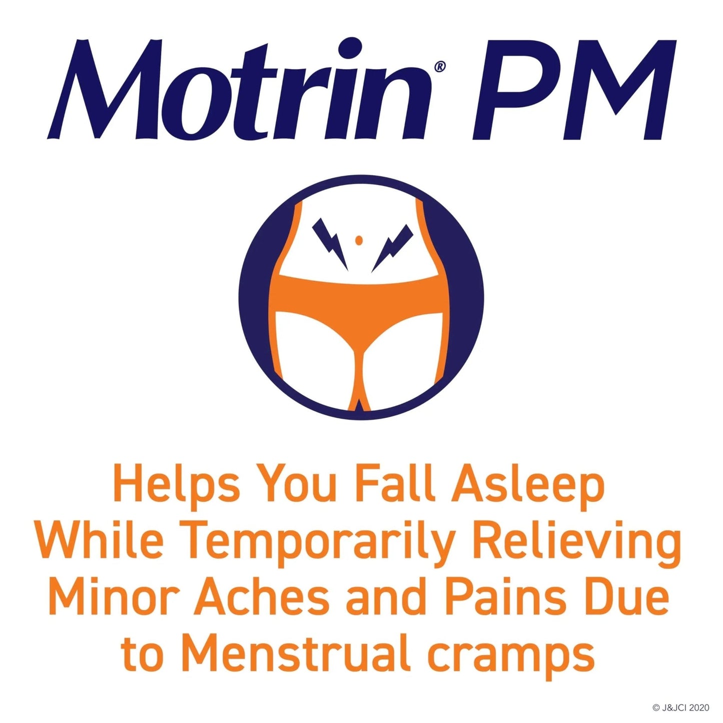 Motrin PM Pain Relief Caplets with 200 mg Ibuprofen & 38 mg Diphenhydramine Sleep Aid, Nighttime Pain Reliever for Minor Aches & Pains Helps You Fall Asleep & Stay Asleep, 20 ct - Maple Wellness Supplements
