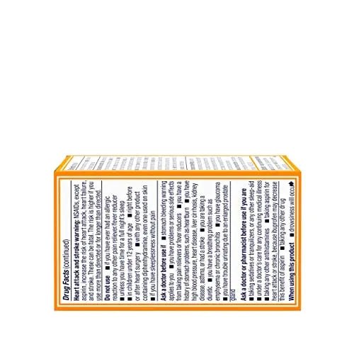 Motrin PM Pain Relief Caplets with 200 mg Ibuprofen & 38 mg Diphenhydramine Sleep Aid, Nighttime Pain Reliever for Minor Aches & Pains Helps You Fall Asleep & Stay Asleep, 20 ct - Maple Wellness Supplements