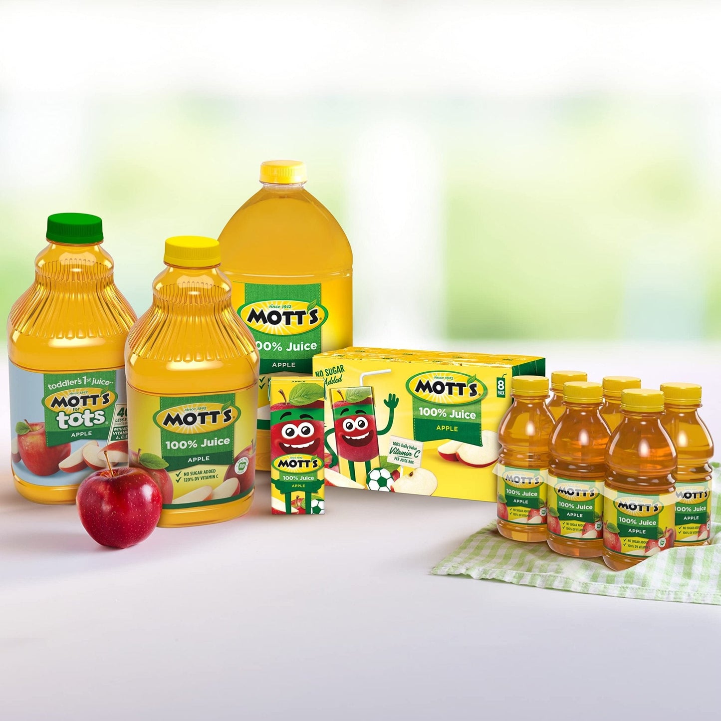 Mott's 100 percent Apple White Grape Juice, 6.75 fl oz boxes (Pack of 32) - Maple Wellness Supplements