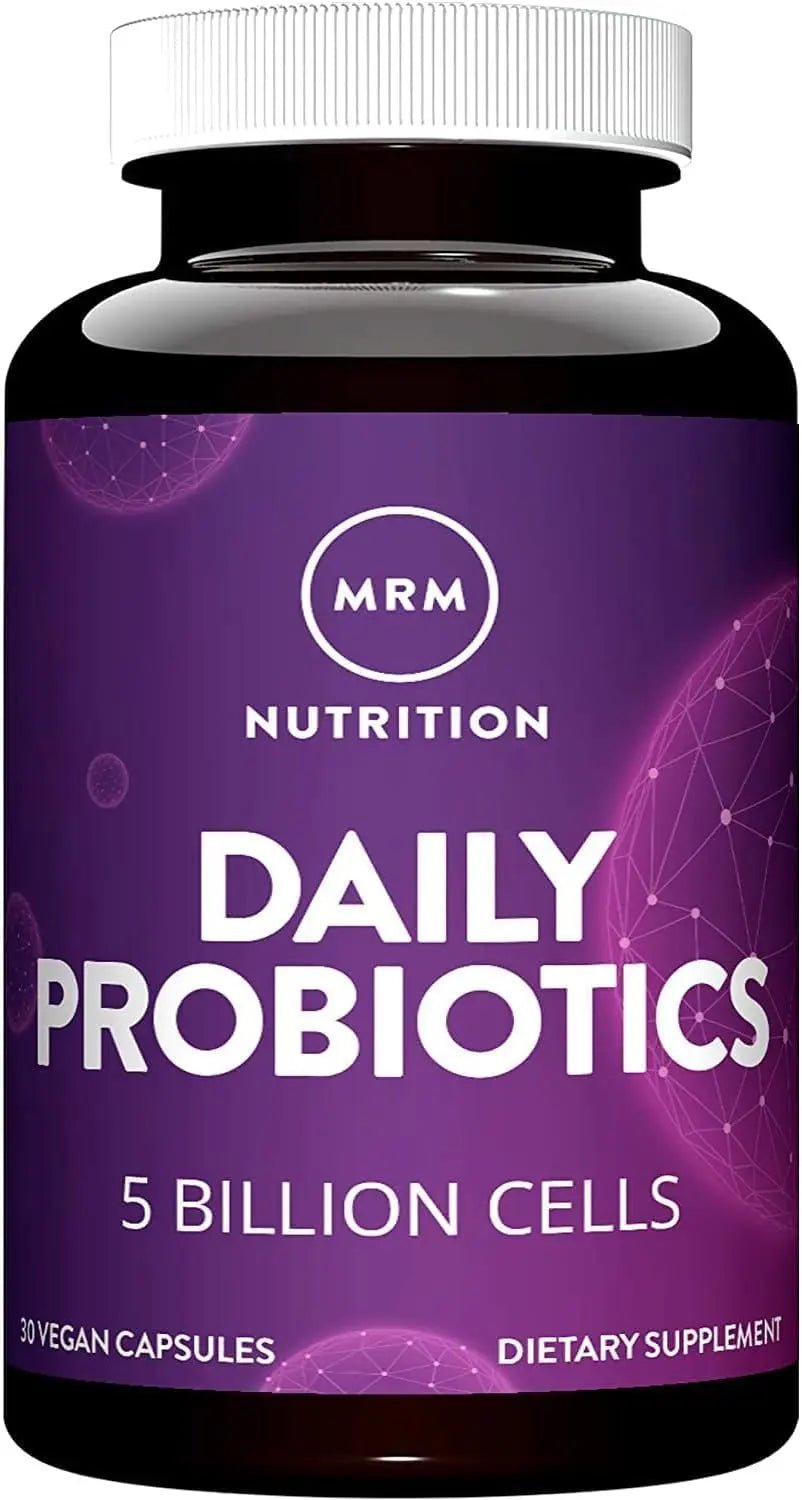 MRM Nutrition Daily Probiotics - Supports Intestinal, GI, & Immune Health for Women & Men, Prebiotic, Probiotic, & Postbiotic Supplement, 5 Billion Cells & 16 Different Strains, Vegan - 30 Servings - Maple Wellness Supplements