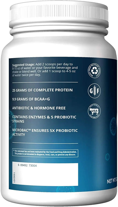 MRM Nutrition Gainer Protein with Probiotics & Postbiotics - Chocolate Flavored for Men & Women, 25g Protein, Whey Protein Concentrate & Isolate, Micellar Casein, & Digestive Enzymes - 18 Servings - Maple Wellness Supplements