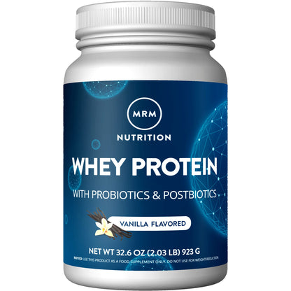 MRM Nutrition Whey Protein | Vanilla Flavored |18g Protein | with 2 Billion probiotics - Maple Wellness Supplements