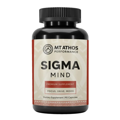 Mt. Athos Performance Sigma Mind | Potent Nootropic Formula to Support Cognitive Function, Improved Focus, Drive, and Mood | 30 Servings, 90 Capsules - Maple Wellness Supplements