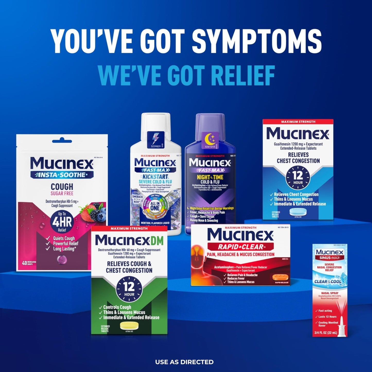 Mucinex Fast-Max Cold and Flu & Nightshift Medicine for Adults, Over-The-Counter Medication Combo Pack for Sore Throat Relief, Decongestant, Cough & Cold Medicine (2 x 6 Fl Oz) - Maple Wellness Supplements