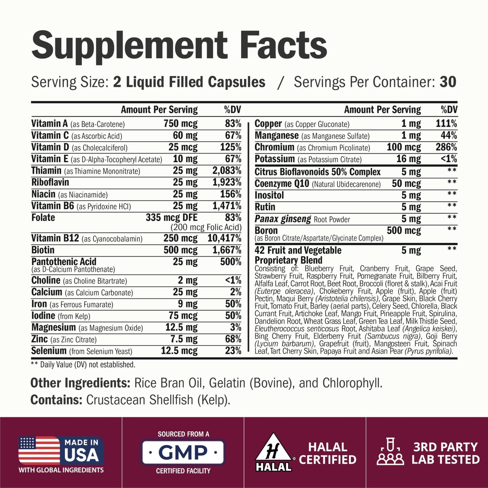 Multivitamin for Women with Vitamins and Minerals for Energy, Focus and Immune Health – Premium Daily Womens Multivitamins - Maple Wellness Supplements