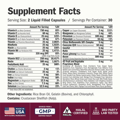 Multivitamin for Women with Vitamins and Minerals for Energy, Focus and Immune Health – Premium Daily Womens Multivitamins - Maple Wellness Supplements