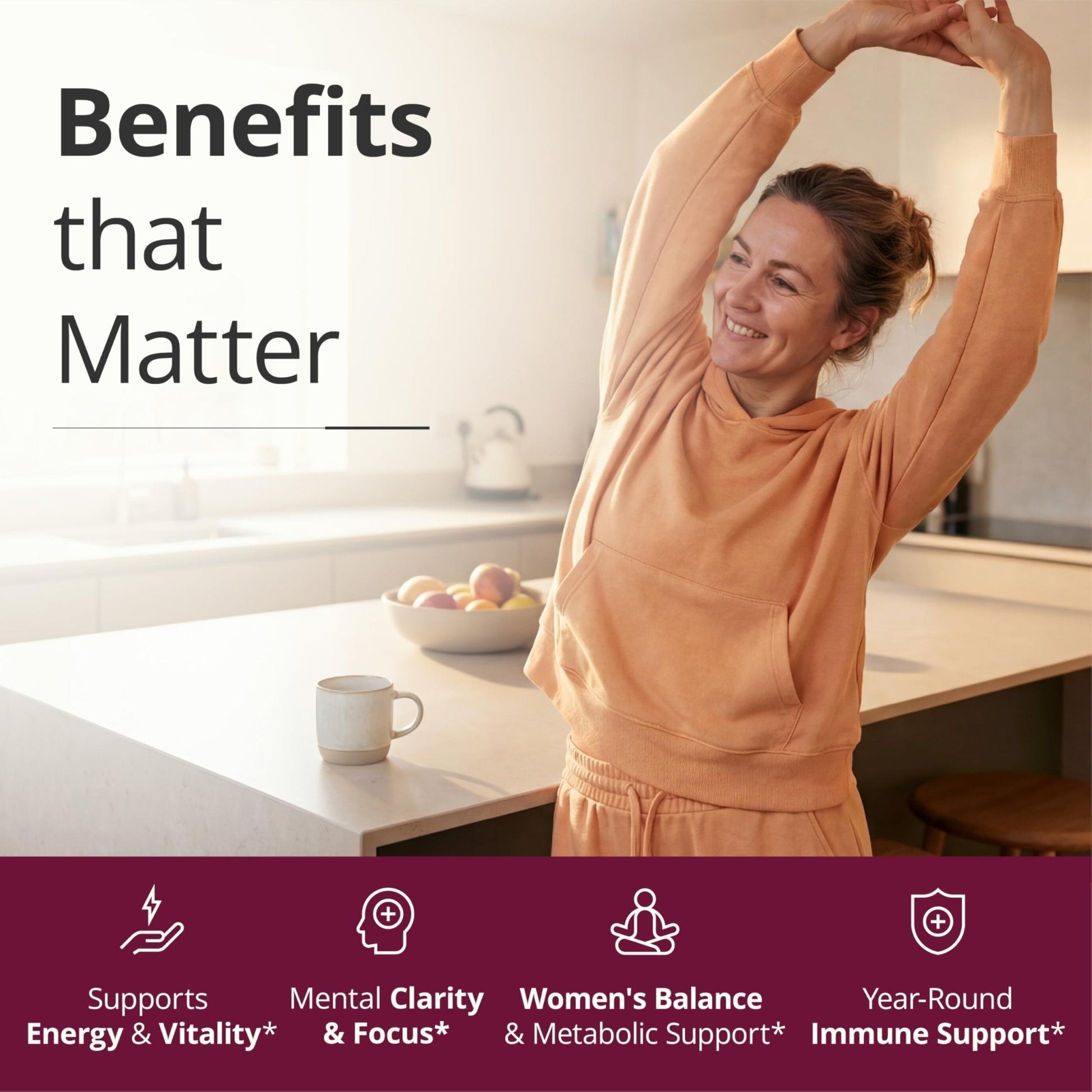 Multivitamin for Women with Vitamins and Minerals for Energy, Focus and Immune Health – Premium Daily Womens Multivitamins - Maple Wellness Supplements