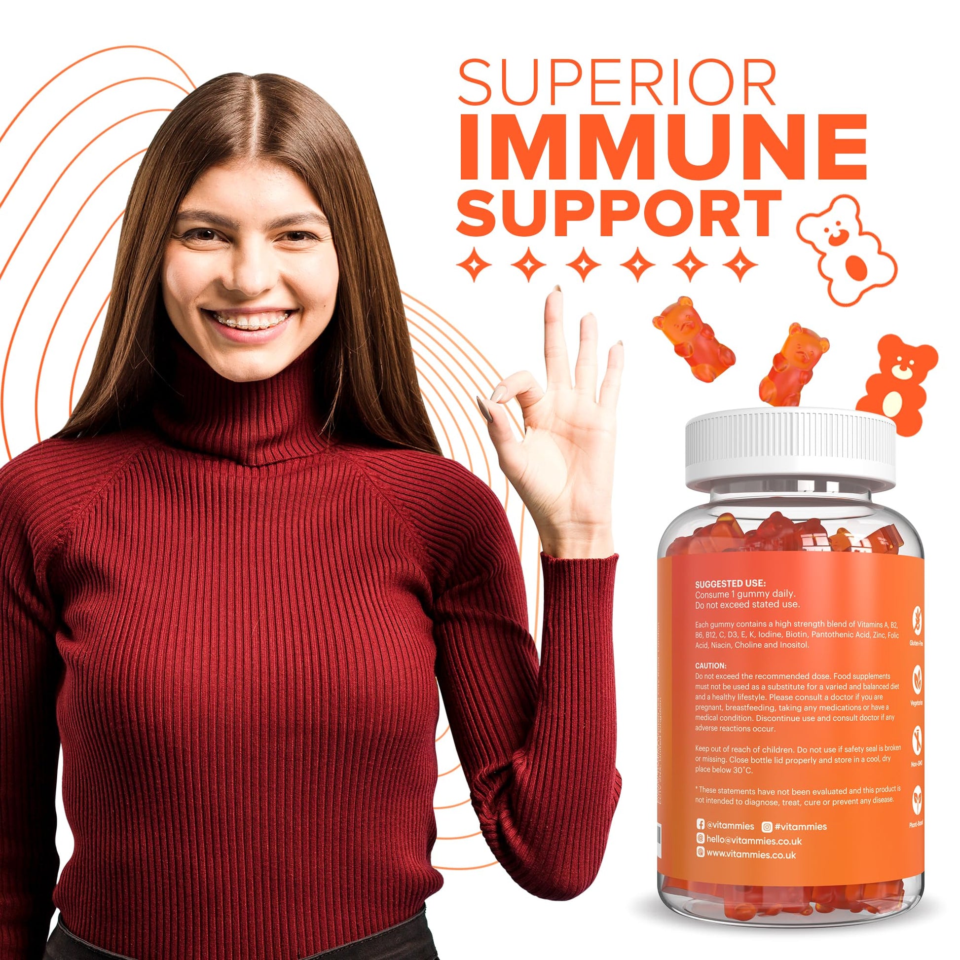 Multivitamin Gummies for Women & Men - 3 Months Supply - 18 Multivitamins & Minerals - Maple Wellness Supplements