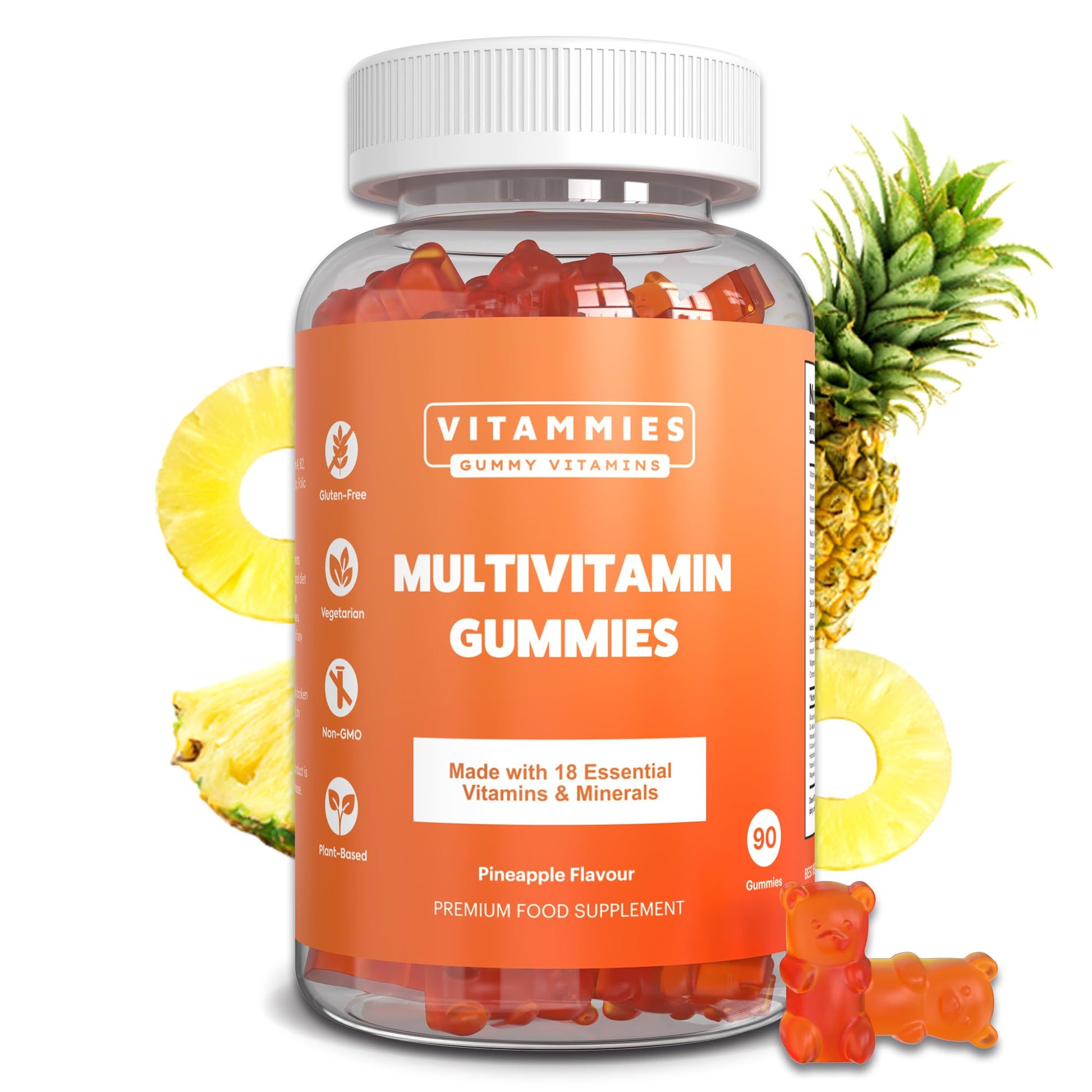 Multivitamin Gummies for Women & Men - 3 Months Supply - 18 Multivitamins & Minerals - Maple Wellness Supplements