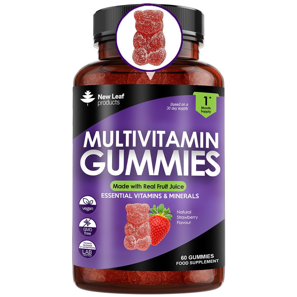 Multivitamin Gummies High Strength for Men Women - Vegetarian +14 Essential Vitamins - Maple Wellness Supplements