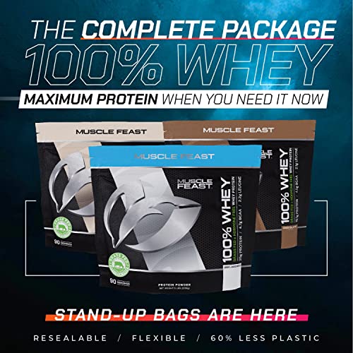 Muscle Feast 100% Grass-Fed Whey Protein, Pastured Raised Hormone Free All Natural - Maple Wellness Supplements