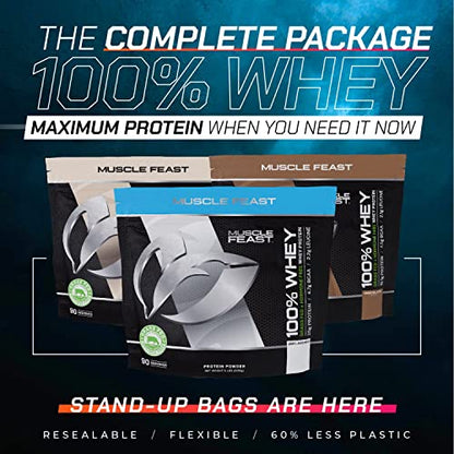 Muscle Feast 100% Grass-Fed Whey Protein, Pastured Raised Hormone Free All Natural - Maple Wellness Supplements