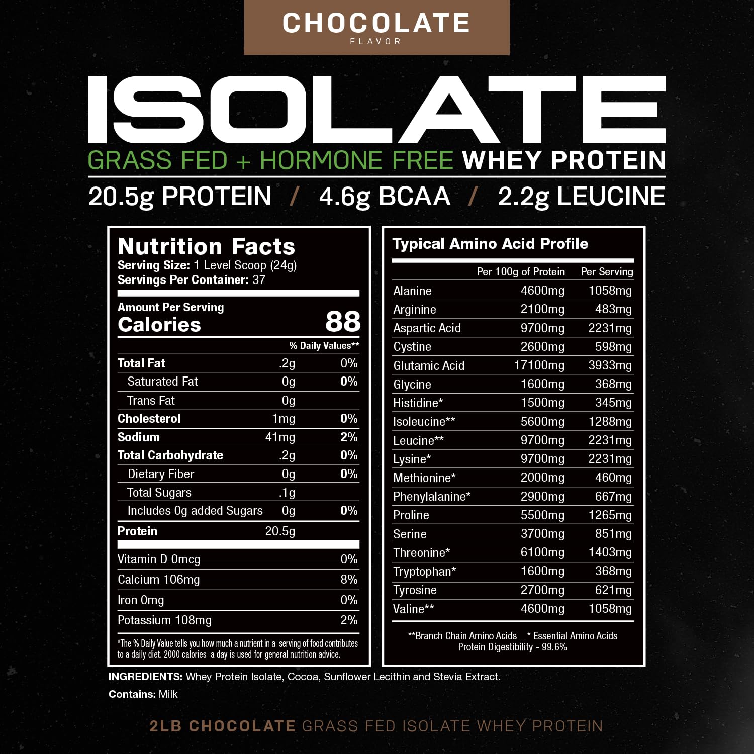Muscle Feast Grass-Fed Whey Protein Isolate, All Natural Hormone Free Pasture Raised - Maple Wellness Supplements
