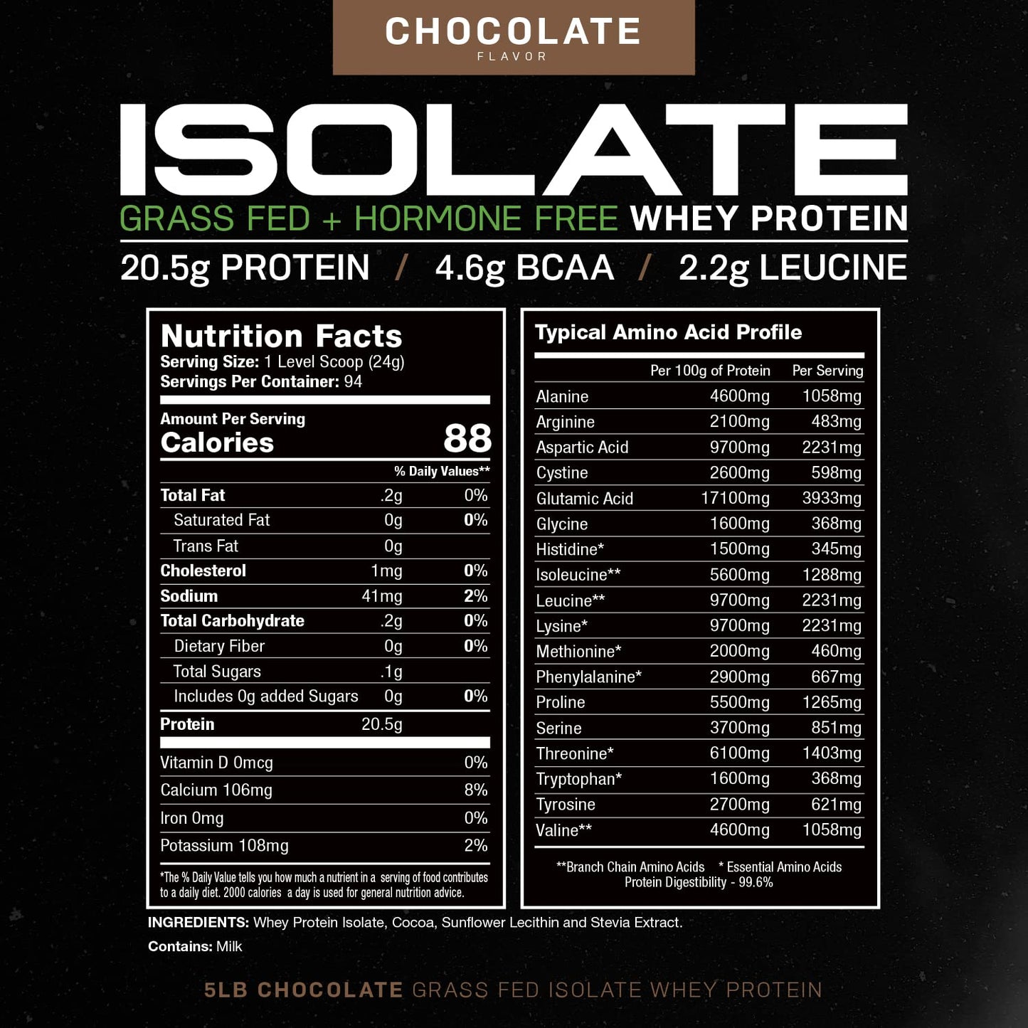 Muscle Feast Grass-Fed Whey Protein Isolate, All Natural Hormone Free Pasture Raised - Maple Wellness Supplements