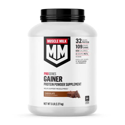 Muscle Milk Gainer Protein Powder, Chocolate, 32g Protein, 5 Pound - Maple Wellness Supplements