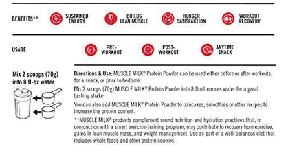 Muscle Milk Genuine Protein Powder, Chocolate, 4.94 Pound, 32 Servings, 32g Protein - Maple Wellness Supplements