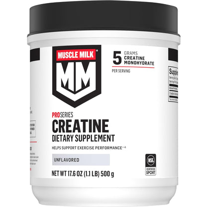 Muscle Milk Pro Series Creatine Powder Supplement, Unflavored, 1.1 Pound, 100 Servings, 5g Creatine Monohydrate - Maple Wellness Supplements