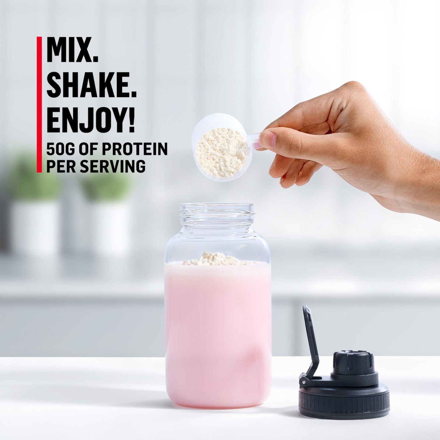 Muscle Milk Pro Series Protein Powder Supplement, Slammin' Strawberry, 2 Pound, 11 Servings, 50g Protein, 3g Sugar, 20 Vitamins & Minerals, NSF Certified for Sport, Packaging May Vary - Maple Wellness Supplements