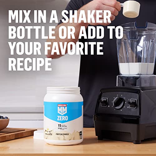 Muscle Milk ZERO, 100 Calorie Protein Powder, Chocolate, 15g Protein, 1.65 Pound - Maple Wellness Supplements