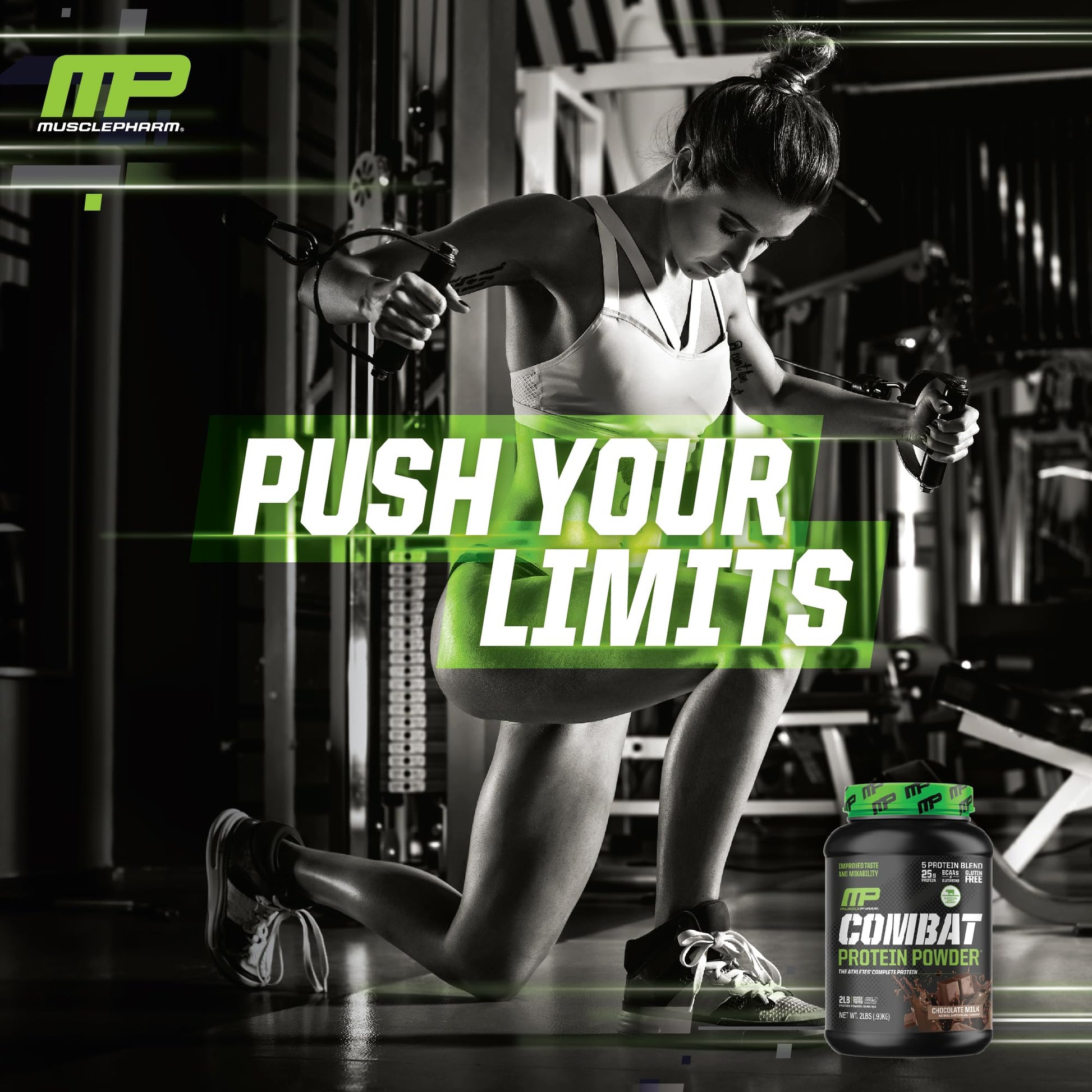 Muscle Pharm Combat Protein Powder, Fuels Muscles for Productive Workouts, 5 Protein - Maple Wellness Supplements