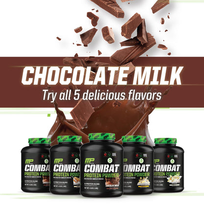 Muscle Pharm Combat Protein Powder, Fuels Muscles for Productive Workouts, 5 Protein - Maple Wellness Supplements