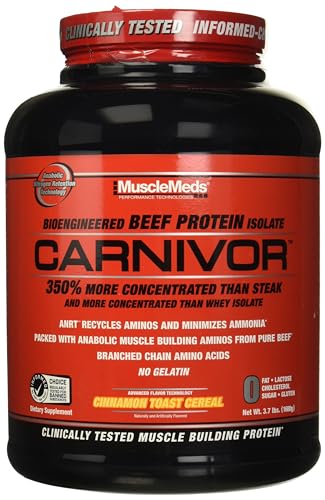 MuscleMeds Carnivor Beef Protein Isolate, 0 Lactose, 0 Sugar, 0 Fat, 0 Cholesterol - Maple Wellness Supplements