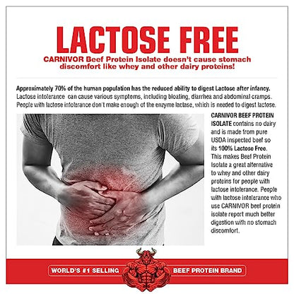 MuscleMeds, Carnivor Beef Protein Isolate Powder 56 Servings, Chocolate, 72 Ounce - Maple Wellness Supplements