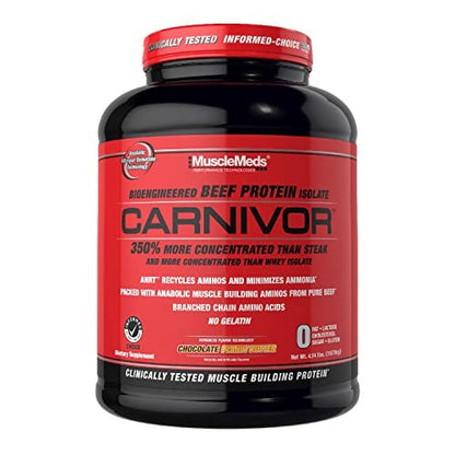 MuscleMeds Carnivor Beef Protein Isolate Powder, Chocolate Peanut Butter, 4.14 Pound - Maple Wellness Supplements