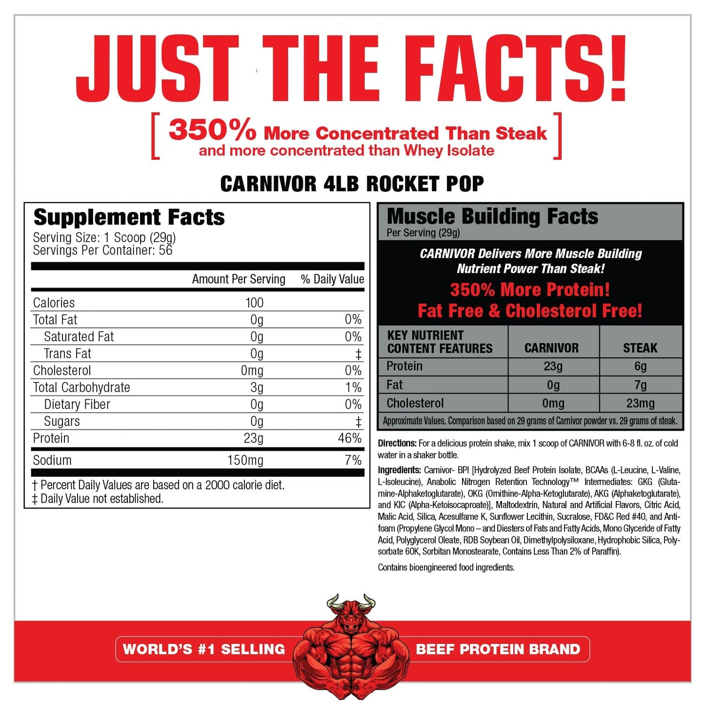 MuscleMeds CARNIVOR Beef Protein Isolate Powder, Muscle Building, Recovery, Lactose - Maple Wellness Supplements