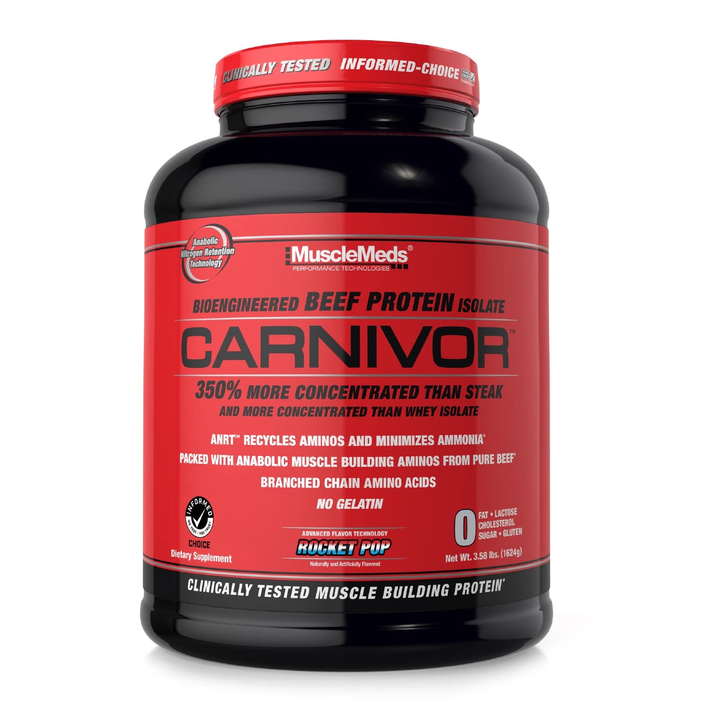 MuscleMeds CARNIVOR Beef Protein Isolate Powder, Muscle Building, Recovery, Lactose - Maple Wellness Supplements