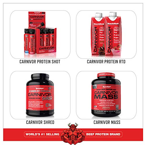 MuscleMeds Carnivor Bioengineered Beef Protein Isolate, Vanilla Caramel, 3.9 Pound - Maple Wellness Supplements
