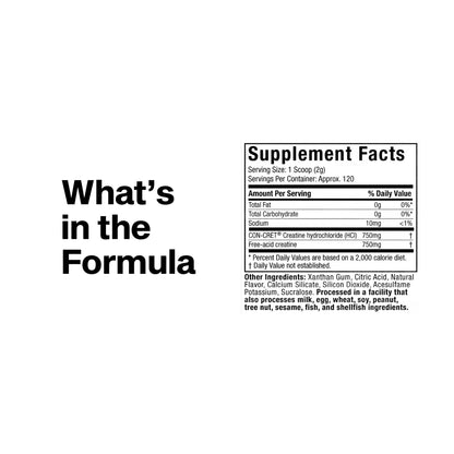 MuscleTech Cell-Tech Creactor Creatine HCl Powder, Post Workout Muscle Builder for Men & Women, Creatine Hydrochloride + Free-Acid, Unflavored (120 Servings), 8.47 oz - Maple Wellness Supplements