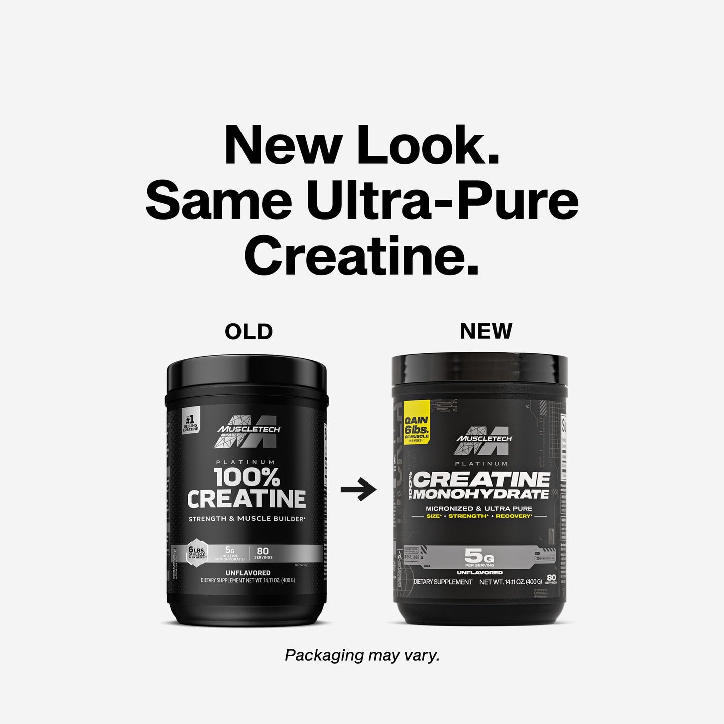 MuscleTech Creatine Monohydrate Powder, Platinum Pure - Unflavored Micronized Creatine for Men & Women - Workout Supplements for Performance, Muscle Recovery & Builder - Maple Wellness Supplements