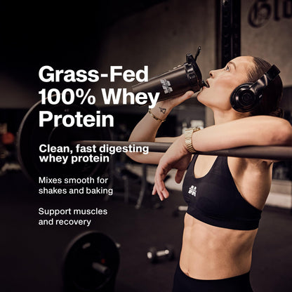 Muscletech Grass-Fed Whey Protein Powder (Triple Chocolate, 1.8LB) - Whey Protein Smoothie & Milk Shake Mix Supports Muscle Gain & Recovery - 20g of Whey Protein for Women & Men - Non-GMO, Gluten-Free - Maple Wellness Supplements
