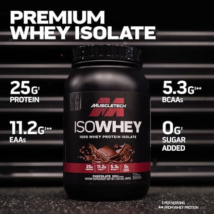 MuscleTech | IsoWhey | Whey Protein Isolate Powder| Muscle Builder for Men & Women - Maple Wellness Supplements