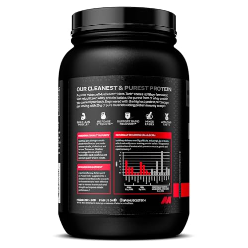 MuscleTech | IsoWhey | Whey Protein Isolate Powder| Muscle Builder for Men & Women - Maple Wellness Supplements