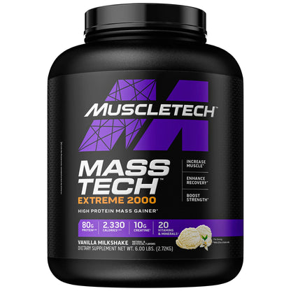 Muscletech Mass Gainer Mass-Tech Extreme 2000, Muscle Builder Whey Protein Powder - Maple Wellness Supplements