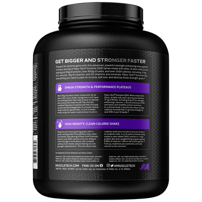 Muscletech Mass Gainer Mass-Tech Extreme 2000, Muscle Builder Whey Protein Powder - Maple Wellness Supplements
