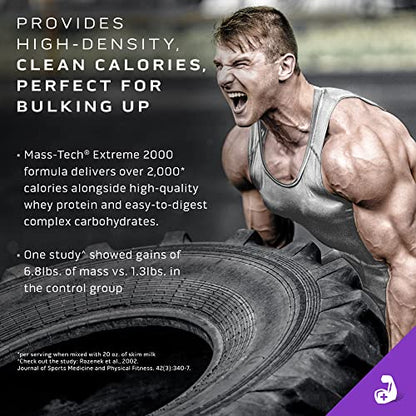 MuscleTech Mass Gainer Protein Powder, Mass-Tech Extreme 2000, Muscle Builder - Maple Wellness Supplements