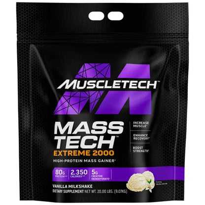 MuscleTech Mass Gainer Protein Powder, Mass-Tech Extreme 2000, Muscle Builder - Maple Wellness Supplements
