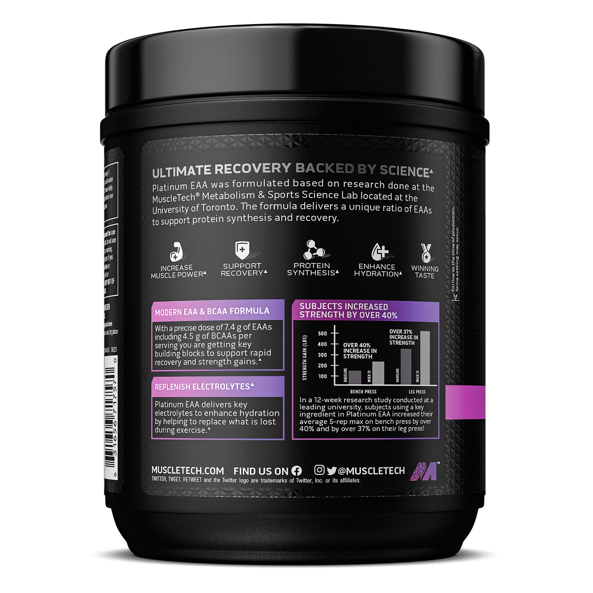 MuscleTech | Platinum 100% EAA+ |Essential Amino Acids | Muscle Strength Builder - Maple Wellness Supplements
