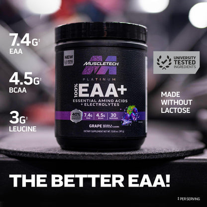 MuscleTech | Platinum 100% EAA+ |Essential Amino Acids | Muscle Strength Builder - Maple Wellness Supplements