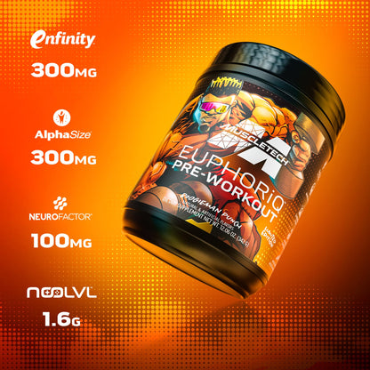 MuscleTech Pre Workout Powder EuphoriQ PreWorkout Smart Pre Workout Powder - Maple Wellness Supplements