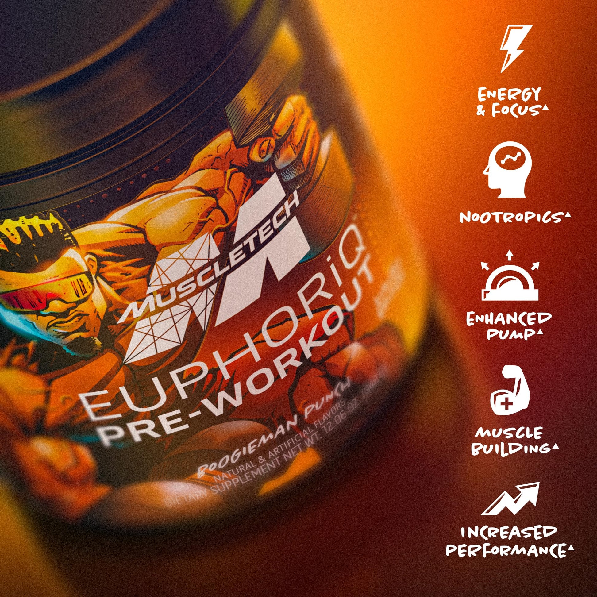 MuscleTech Pre Workout Powder EuphoriQ PreWorkout Smart Pre Workout Powder - Maple Wellness Supplements