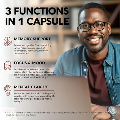 Mushroom Supplement - Organic Lion's Mane | Turkey Tail | Chaga | Cordyceps | Reishi - Maple Wellness Supplements