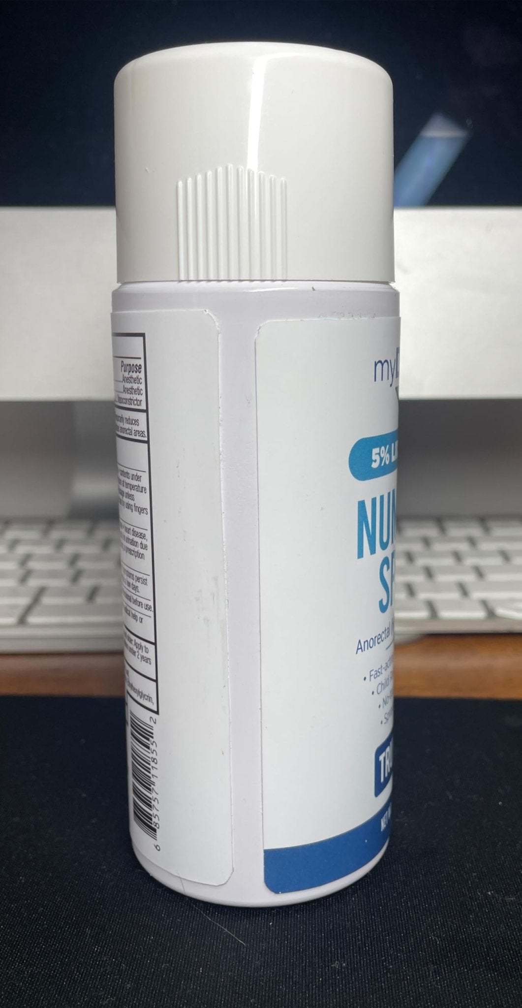 Myderm Medical Numbing Spray - 4.5oz - Maximum Strength 5% Lidocaine with Phenylephrine HCl and Witch Hazel - Fast-Acting Reliever with A Touch-Free Application - First Aid Supplies - Made in USA - Maple Wellness Supplements